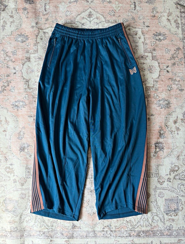 Needles teal track pants - teal, pink
